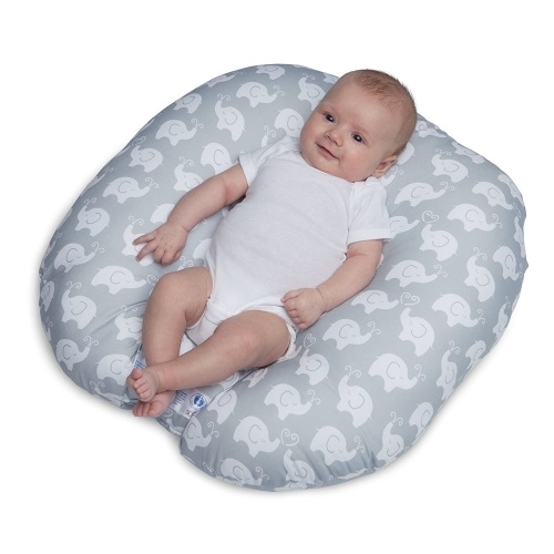 Boppy Original Newborn Lounger, Elephant Love Gray. Appears New - Lot 282