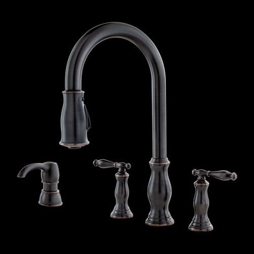 Pfister Hanover 2-Handle Pull-Down Kitchen Faucet. Appears New - Lot 285