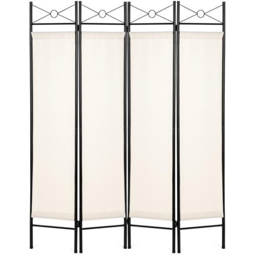 4-Panel Folding Privacy Screen Room Divider Decoration Accent, 6ft. Appears New - Lot 293