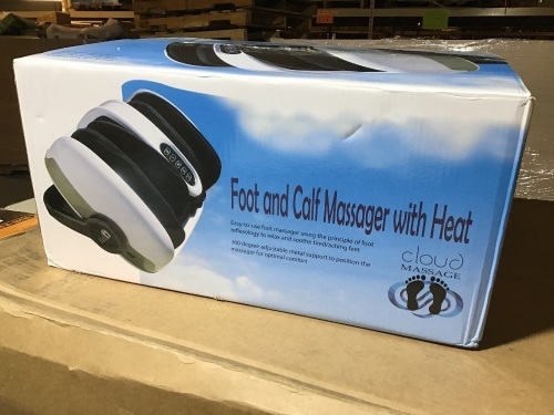 Cloud Massage Foot and Calf Massager with Heat. Appears New - Lot 422