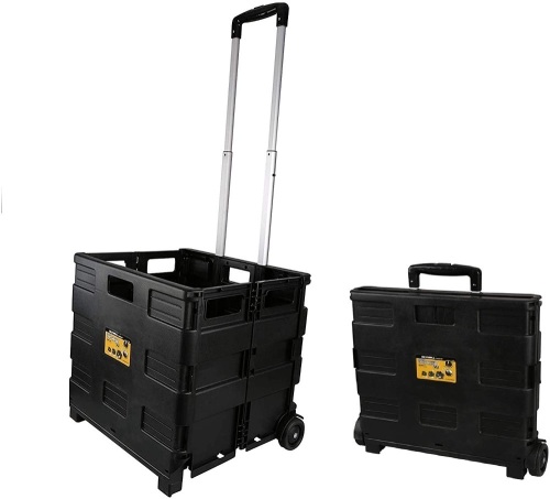 Olympia Tools Grand Pack-N-Roll Portable Tools Carrier with Telescopic Handle, 80 Lb. Load Capacity, Black. E-Commerce Return - Lot 429