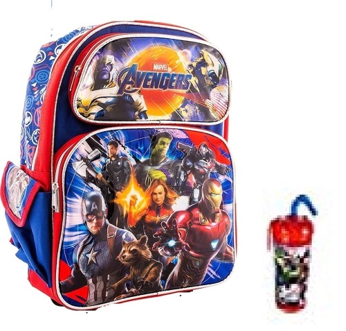 Marvel Avengers Infinity War (School and Sports) Large 16" Backpack & 16 Oz Tumbler. NEW - Lot 445