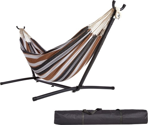 Amazon Basics Fabric Hammock with Stand. Appears New - Lot 447