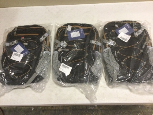 Lot of (3) New Mountaintop Speeding 22L Outdoor Backpacks - Lot 454