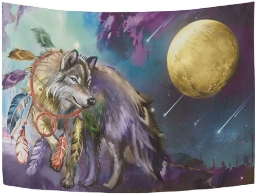 Lot of (3) New Wolf Tapestries - Lot 459