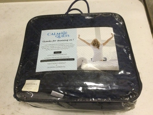 Calm Quilts 20 lbs. 60" x 80" Weighted Blanket. NEW - Lot 478