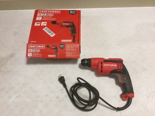 Craftsman 3/8-in Keyless Corded Drill. Tested and Works - Lot 504