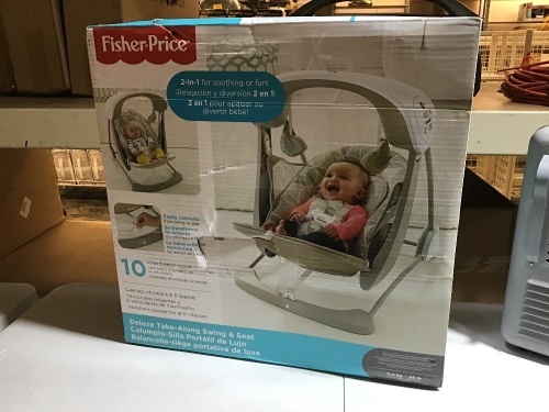 Fisher-Price Deluxe Take-Along Swing & Seat. Appears New. E-Commerce Return - Lot 513