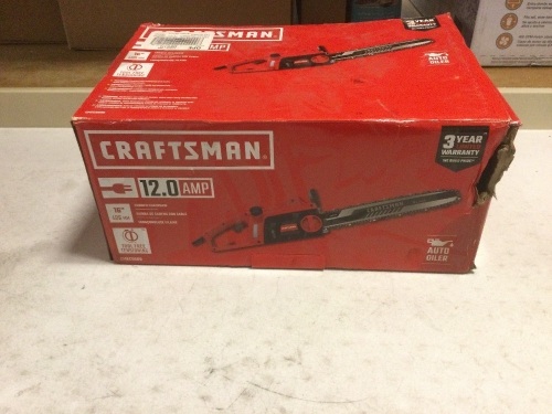 Craftsman 12 Amps 16-in Corded Electric Chainsaw. Tested and Works - Lot 533