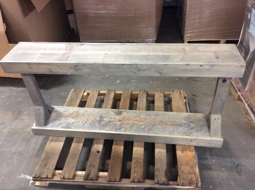 Large Console Table. Grey. Appears New - Lot 547