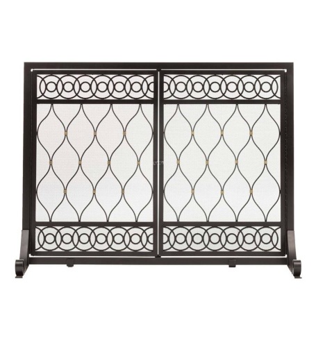 Ploe and Hearth East Bay Fireplace Screen with Doors. Appears New. E-Commerce Return - Lot 602
