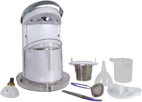 GemOro 0379 Jewelry Sauna Combination Ultrasonic, Steam and UV Cleaner. Powers On. Not Tested Further. E-Commerce Return - Lot 603