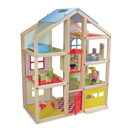 Melissa & Doug Wooden Hi-Rise Doll House. Appears New - Lot 623