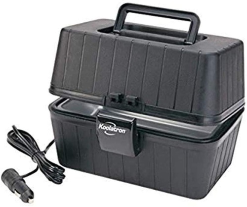 Koolatron Black 12 Volt Lunch Box Stove. Tested and Works. E-Commerce Return.  - Lot 641
