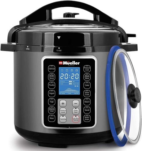 Mueller 6 Quart Pressure Cooker 10 in 1. Appears New - Lot 664