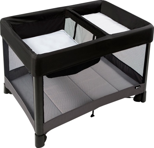 4moms - Breeze Plus Playard with Removable Bassinet and Changer - Black. E-Commerce Return - Lot 672