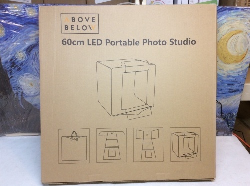 Above Below LED Portable Photo Studio. 24". Appears New - Lot 678