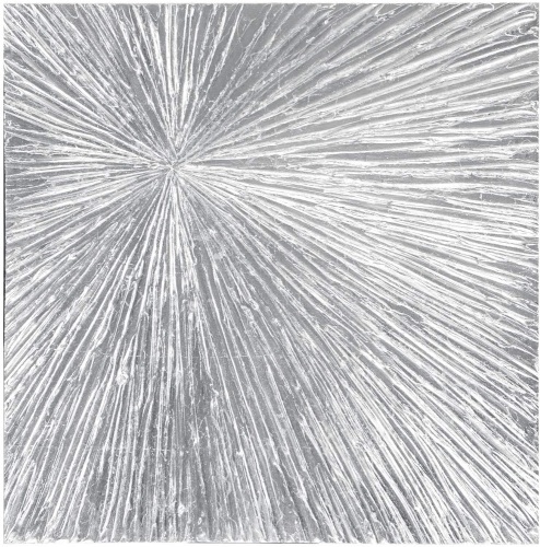 Madison Park Signature Sunburst Silver Wall Art. 30 x 30 x 1.25 inches. Appears New - Lot 707
