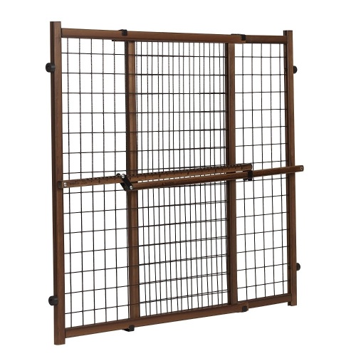 Evenflo Position & Lock Tall & Wide Baby Gate, Pressure-Mounted, Farmhouse Collection - Lot 727