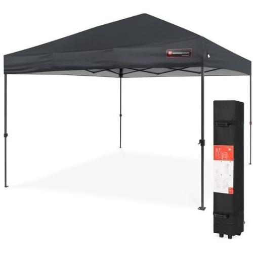 One-Person Setup Instant Pop Up Canopy w/ Wheeled Bag - 10x10ft. Appears New - Lot 749