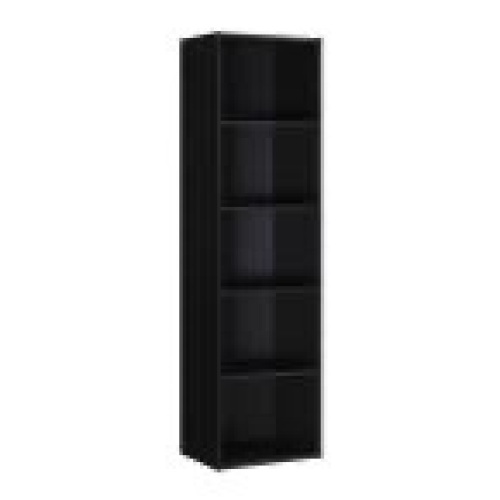 5-Shelf, 59 Inch Black Bookcase. Appears New - Lot 819