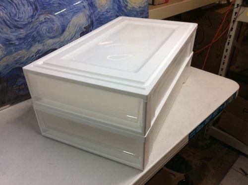 Plastic Storage Container with 2 Drawers. New With Cosmetic Damage.  - Lot 850