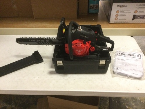 Craftsman S180 18-in 42-cc 2-Cycle Gas Chainsaw. Engine has Compression. Not Tested Further - Lot 859