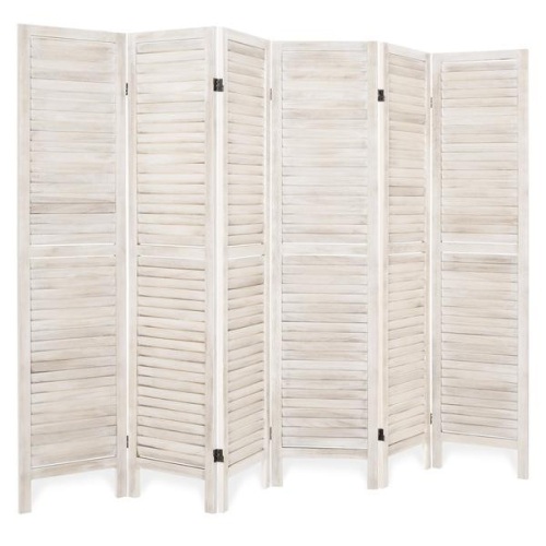 5.6ft Tall 6-Panel Folding Freestanding Room Divider Privacy Screen. Appears New - Lot 880