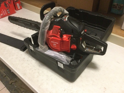 Craftsman S205 20-in 46-cc 2-cycle Gas Chainsaw. Engine has Compression. Not Tested Further - Lot 886