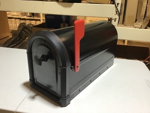 Black Classic Mailbox by Architectural Mailboxes. New with Cosmetic Damage - Lot 901