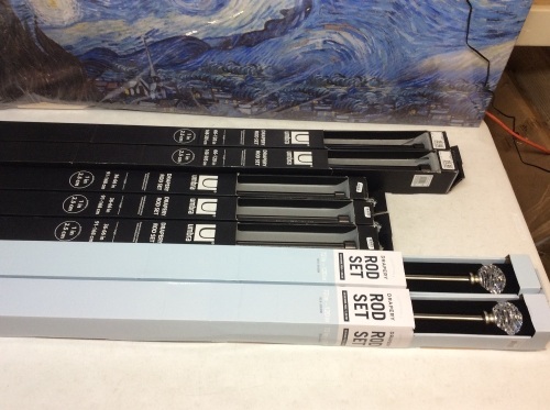 Lot of (7) Drapery Rod Sets. All Appear New - Lot 937