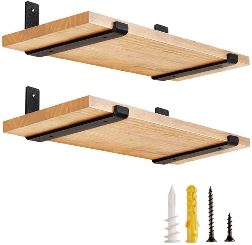 RedWare Wood Wall Mounted Large Floating Shelves. 2 Pack. Appears New. E-Commerce Return - Lot 939