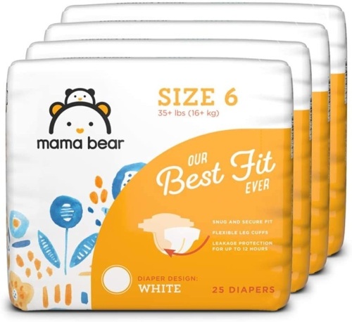 Mama Bear Best Fit Diapers Size 6. 100 Count. Appear New - Lot 948
