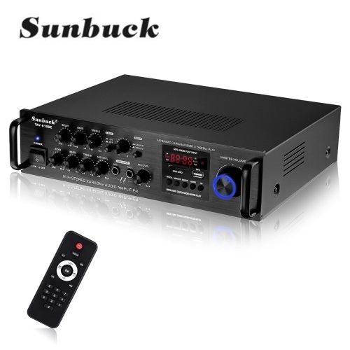 SUNBUCK TAV-6188E 2500W bluetooth 5.0 Audio Amplifier Stereo Home Theater AMP Car Home 5CH AUX USB FM SD  - Lot 98