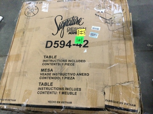 Signature Design By Ashley Ralene Rectangular Dining Room Counter Extension Table  - Lot 159