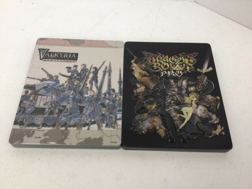 Lot of 2 PS4 Steelbook Games, Dragon Crown Pro, and Valkyria Chronicles Remastered, E-Commerce Return - Lot 596