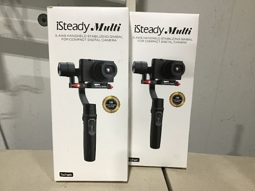 Lot of (2) Hohem iSteady Multi 3-Axis Handheld Stabilizing Gimbal for Compact Digital Cameras - Lot 782