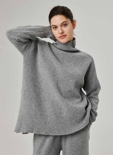 Nap Loungewear Wool Slant Turtleneck Sweater, Size Unknown  - Lot 291