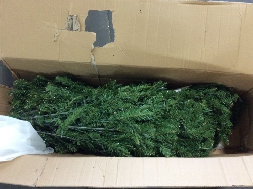 6' Pre-Lit Hinged Douglas Artificial Christmas Tree w/ Stand  - Lot 926