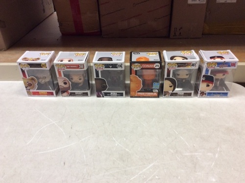 Lot of (6) Different Funko Pop! Vinyl Figures - Appear New - Lot 1147