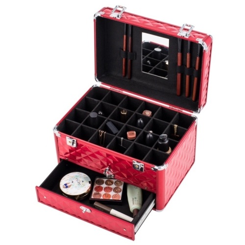 Professional Aluminum Makeup Travel Case - Appears New  - Lot 595