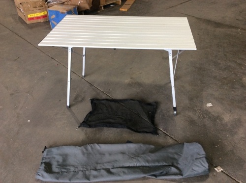 PORTAL Outdoor Folding Aluminum Picnic Table  - Lot 164