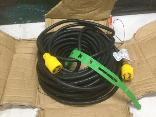 RVGUARD 3 Prong 30 Amp 100' Generator Extension Cord, NEMA L5-30P/L5-30R 125V 10 Gauge - Lot 146