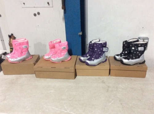 Lot of (4) Coga Kids Winter Snow Boots - Lot 519