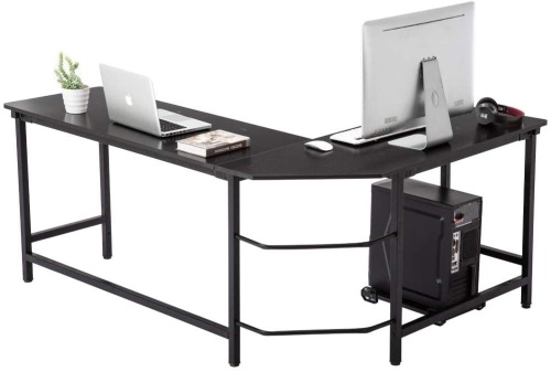 AuAg L-Shaped Corner Computer Desk 66" x 49" x 29" - Lot 776