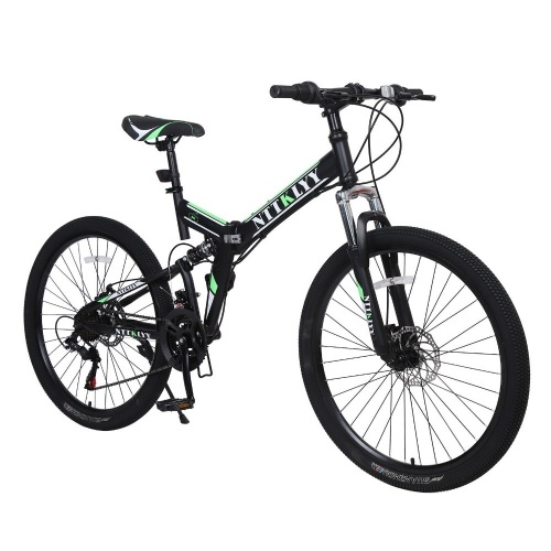 NTTKLYY Folding Dual Suspension 21 Speed Mountain Bike  - Lot 93