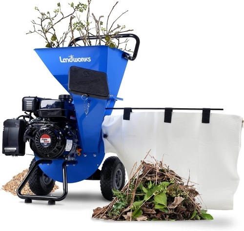 Landworks Wood Chipper Shredder Mulcher Super Heavy Duty 7HP 3 in 1 Multi-Function 3" Inch Max Capacity  - Lot 40