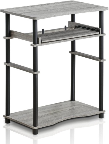 Furrino Home Laptop Computer Desk, French Oak Grey/Black - Appears New  - Lot 1197