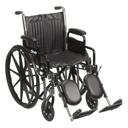 Drive Medical Silver Sport 2 Wheelchair, Detachable Desk Arms, Elevating Legrests - Lot 523