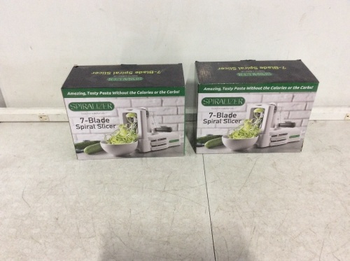 Lot of (2) Spiralizer 7-Blade Vegetable Slicers - Lot 549